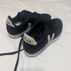 Veja Sneakers in Black and Cream